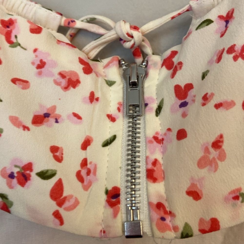 Princess Polly Floral Print Corset Cropped Top size small - Picture 5 of 7